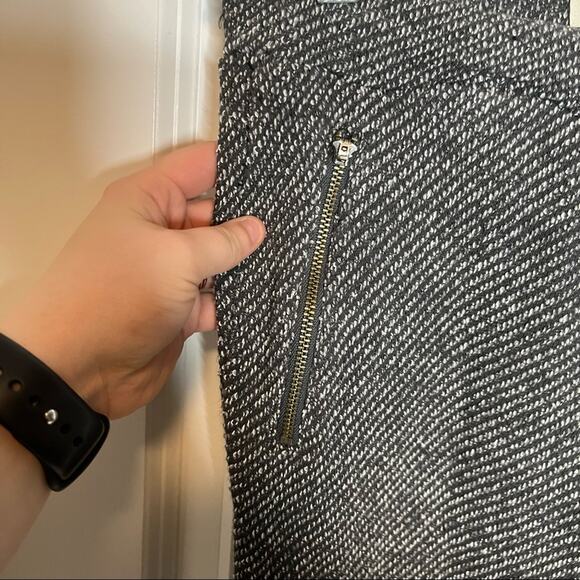 Madewell Black & White Knit Zip Pull On Joggers Size Small - Picture 5 of 7